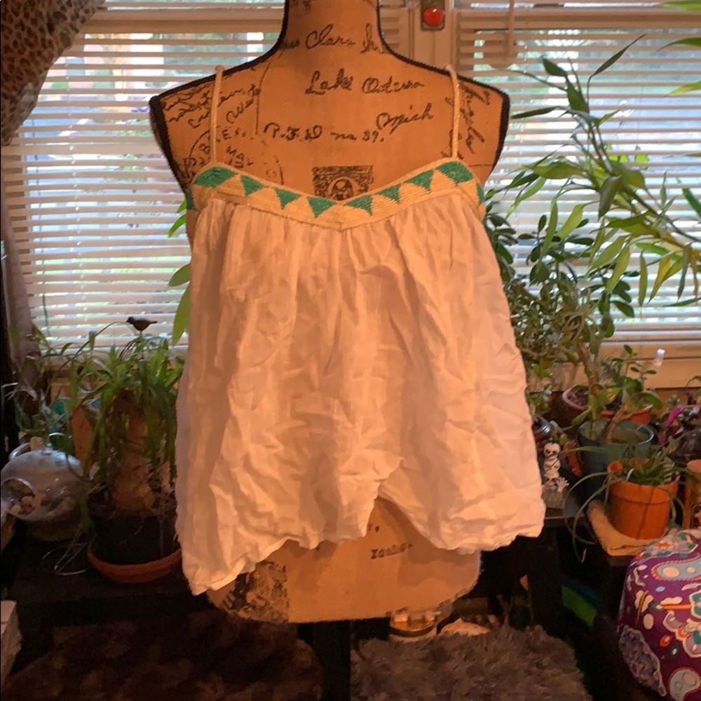 American Eagle 🦅 Beaded BabyDoll Tank. Size M.